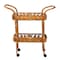 Bali & Pari Diwata Modern Bohemian Natural Brown Rattan Kitchen Cart 242-13499-ZORO - alternate 3